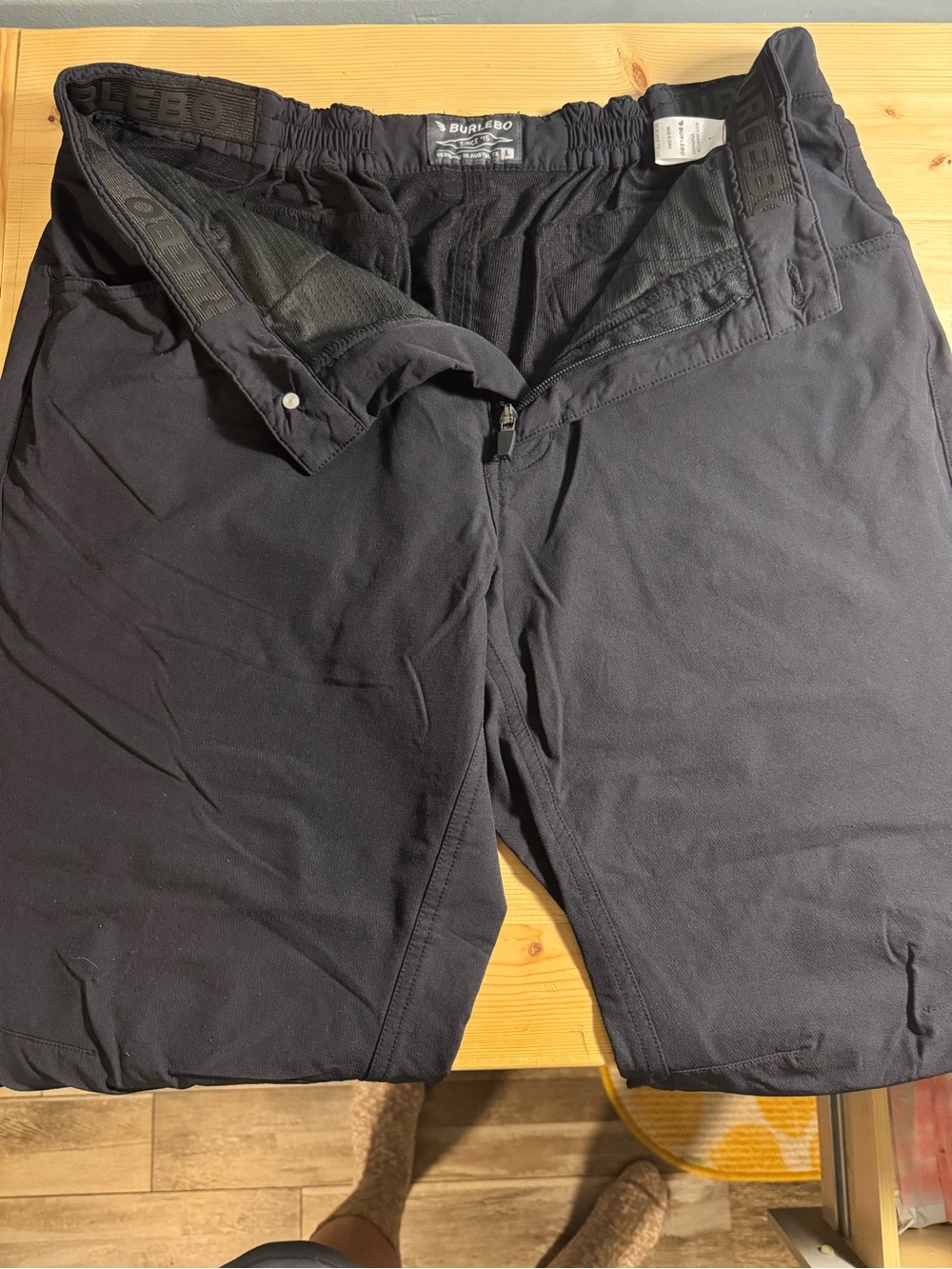 BURLEBO Men’s Black cargo pants